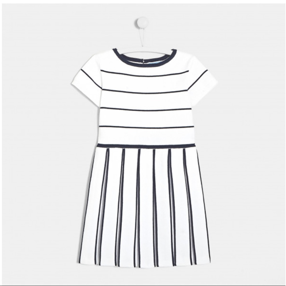 Jacadi Kid's pleated shirt dress Navy Size 6